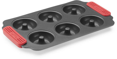 Lékué bakvorm - 6 donuts of bagels - anti-aanbak - grey