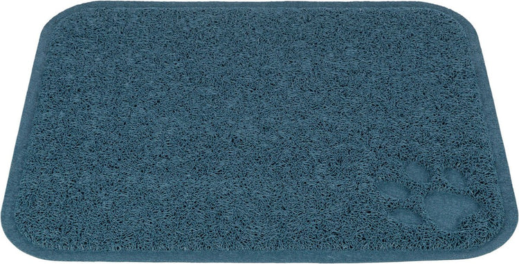 Trixie schoonloopmat - pvc blauw - vangt kattenbakvulling op, slipvast, 45x37 cm