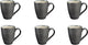 Medard de noblat - shadow nacre - beker 30 cl - 6 delig - stoneware