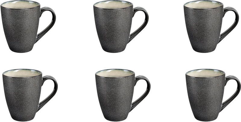 Medard de noblat - shadow nacre - beker 30 cl - 6 delig - stoneware
