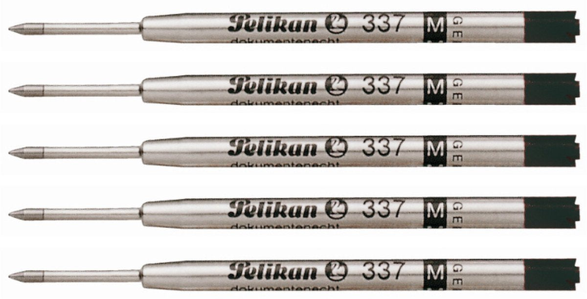 Pelikan balpenvulling 337 medium zwart 5 stuks