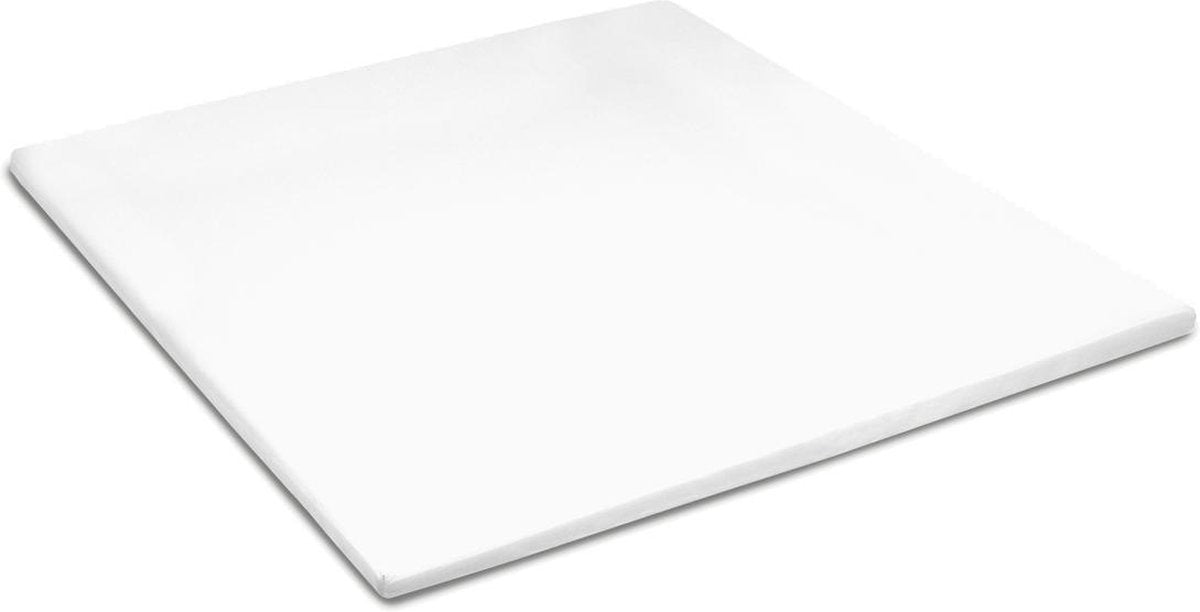 Cinderella sundays hoeslaken topper - satijn - 180x210 cm - tot 15 cm - wit