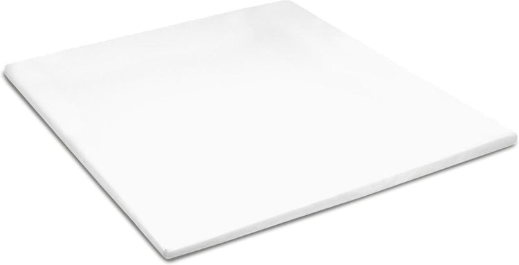 Cinderella sundays hoeslaken topper - satijn - 180x200 cm - tot 15 cm - wit