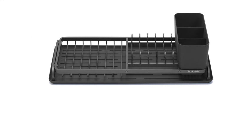 Brabantia sinkside afdruiprek compact - met bestekhouder - dark grey