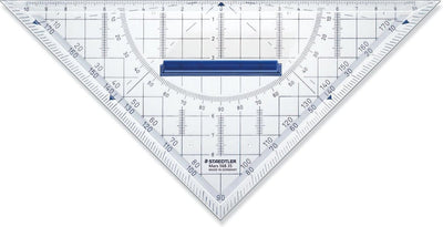 Staedtler geodriehoek - met handvat - acryl - 22 cm