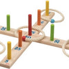 Goki houten ringwerp spel, 6 ringen