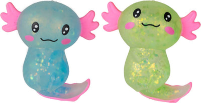 Eddy toys fish toy - 33562 - speelgoedvis squeezable - knijpfiguur met glinsterende vulling - speelgoeddier vanaf 3 jaar - 1 willekeurige kleur