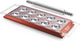 Marcato ravioli maker met deegroller - rood - 10 vaks