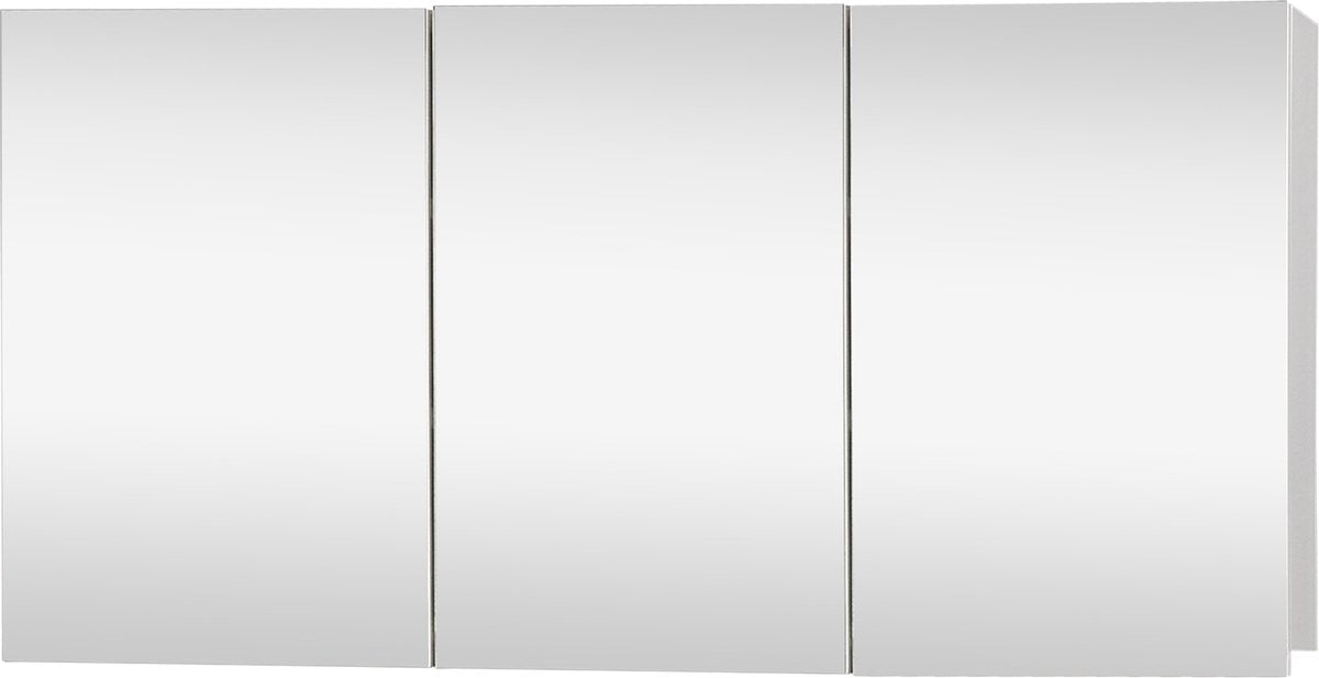 Differnz brida spiegelkast 50x100x15cm 3 deuren wit