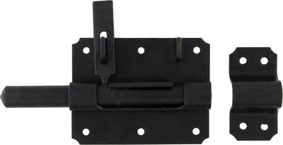 Starx - hangslotgrendel - schuifgrendel met hangslot ogen - stift 16mm - zwart