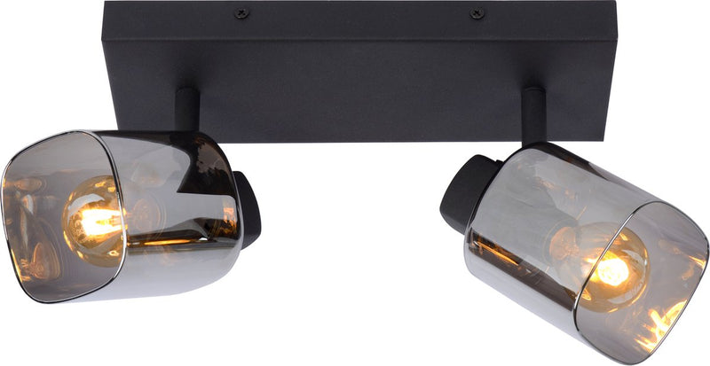 Lucide alion - plafondspot (plafondlamp) - 2xe14 - zwart