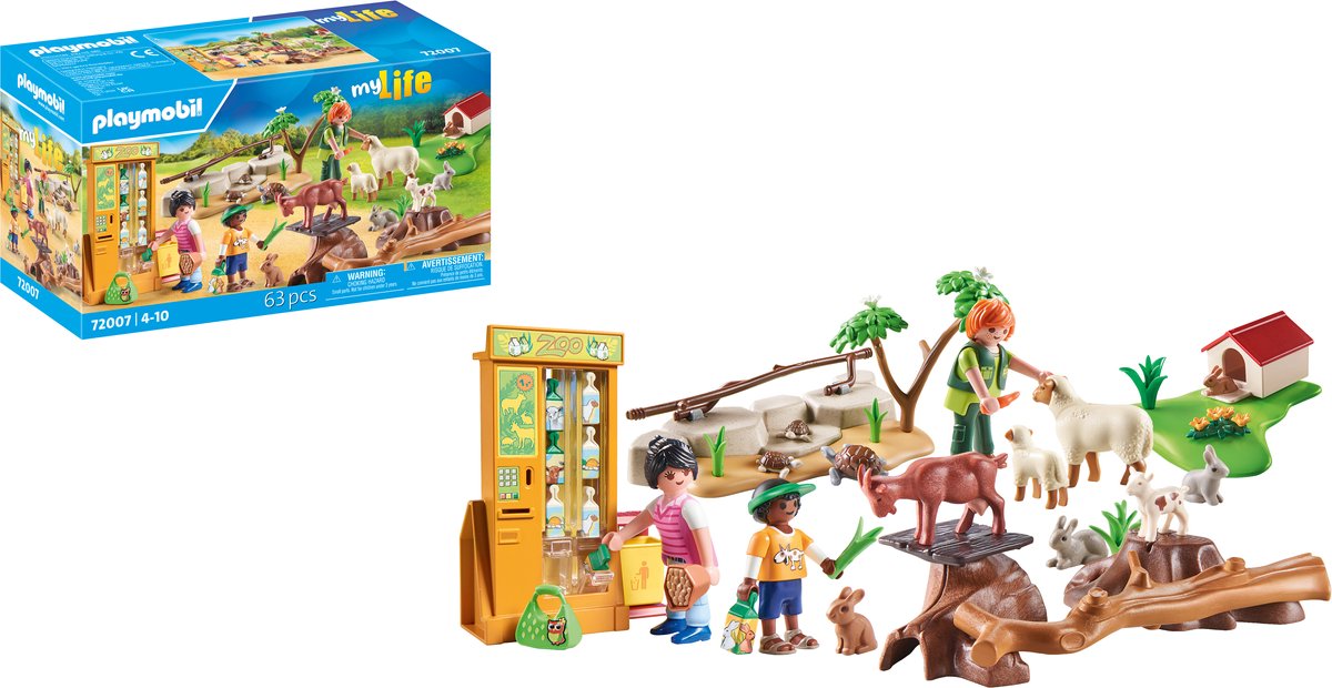 Playmobil my life 72007, dierentuin, 4 jaar, meerkleurig, kunststof