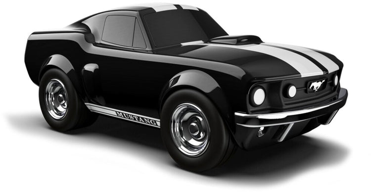 Baghera speelgoedauto - ford mustang zwart - 19x9,5x7,5cm - in geschenkdoos - 3 jaar