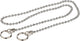 Kirchhoff afvoerplug ketting - chroom - 300 mm - met 2 ringen