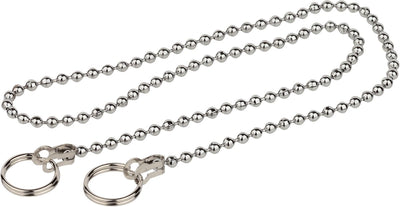 Kirchhoff afvoerplug ketting - chroom - 300 mm - met 2 ringen