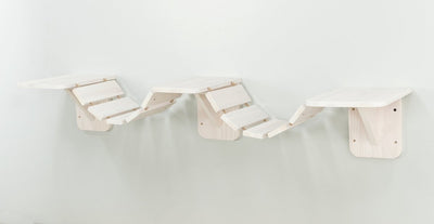 Trixie kattenladder wandmontage 150x30 cm wit | krabpaal