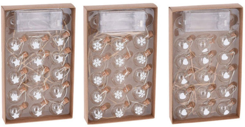 Koopman draadslinger met 15 kerstballetjes led warm white