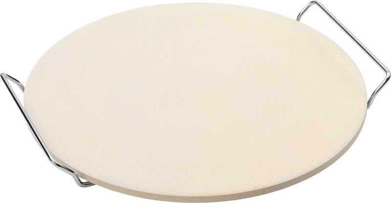 Point-virgule - pizzasteen - cordieriet - met metalen houder - geschikt voor barbecue - 34cm
