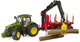 Bruder tractor john deere 7r 350 met boomaanhanger