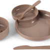Dantoy tiny - dinnertime servies geschenkset (mokka 7-delig)