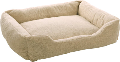 Flamingo mieke - mand honden - mand mieke rechthoekig + rits beige 80x67x20cm - 1st - 137207 - 1st
