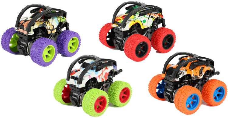 Vehicool cars trucks frictie monster truck flip over