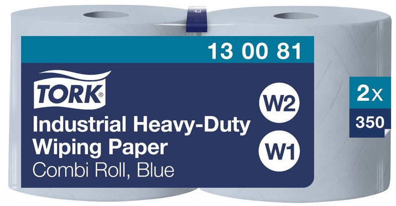 Tork 130081 2st wiper 440 3-lgs blauw 119 mtr x 24 cm pak à 2 rol 350 vel (130081)