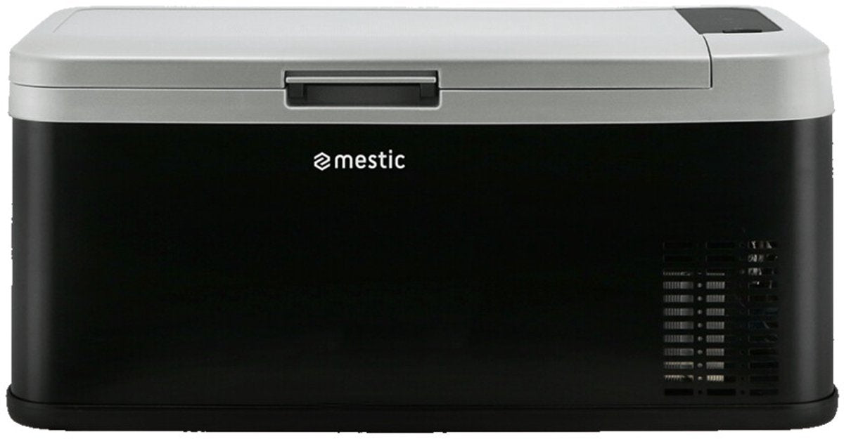 Mestic mcc-18 ac dc compressor koelbox - digitaal display met usb - 18l inhoud voor kleine flessen en blikjes - met bluetooth app