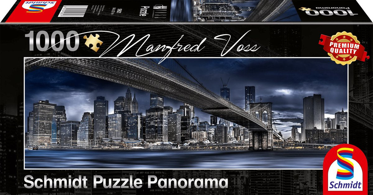 Schmidt new york, donkere nacht, 1000 stukjes puzzel