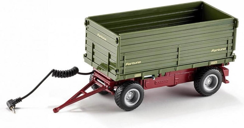 Siku 6781, tweezijdige kiep-aanhangwagen, 1:32, op afstand bestuurbaar, voor control-voertuigen met aanhanger-trekhaak, metaal kunststof, groen