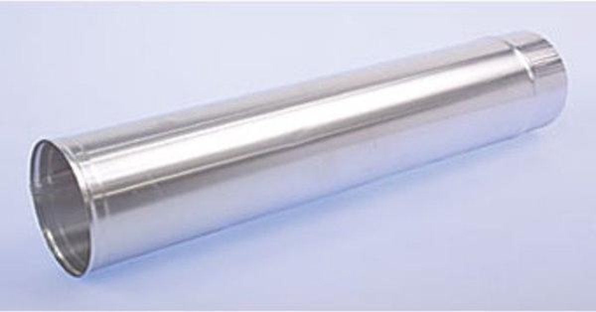 Burgerhout rookgasafvoerbuis ø200mm l=1000mm aluminium enkelwandig