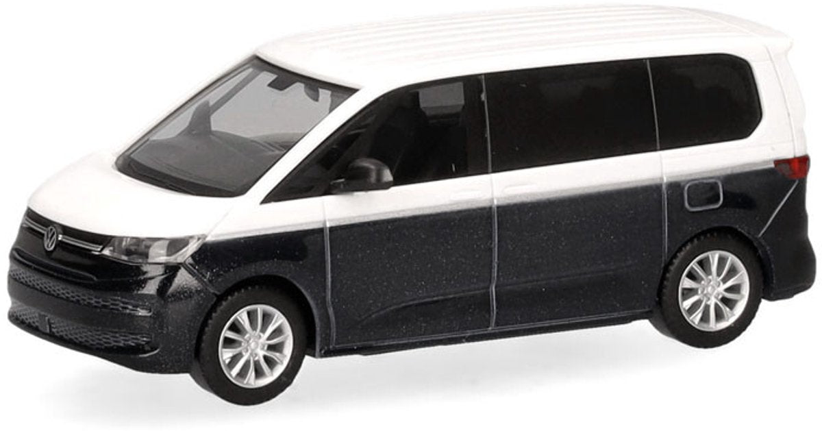 Herpa vw multivan bi-color, wit blauw metallic