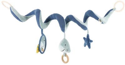 Trixie activiteitenspiraal - mr. shark - voor maxi-cosi, buggy of box - met afneembare speeltjes