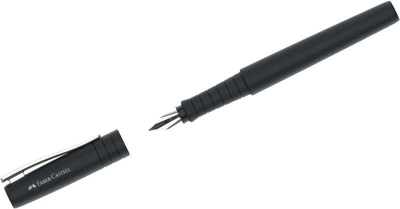 Faber-castell vulpen - poly pen - penpunt f - zwart - fc-241006