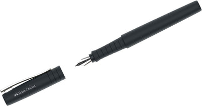 Faber-castell vulpen - poly pen - penpunt f - zwart - fc-241006