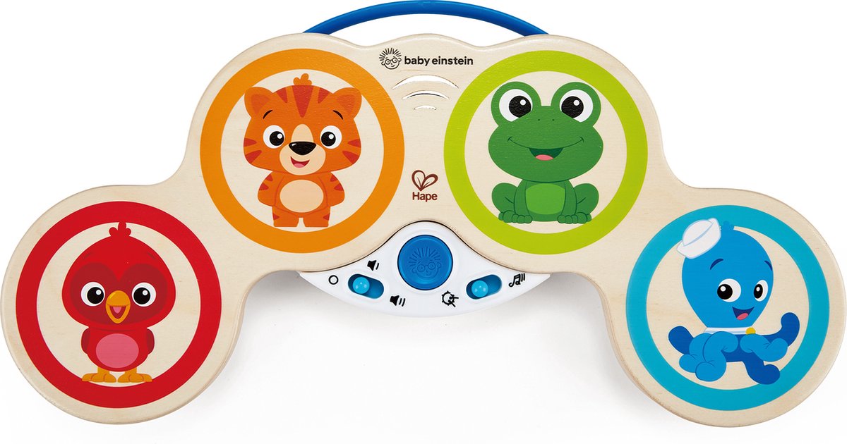 H-einstein baby einstein x hape babydrummer – muzikaal drumstel met magic touch-technologie voor baby's vanaf 6 maanden
