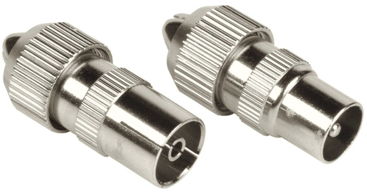 Hama coax-set metaal connector koppeling schroefbaar