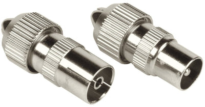 Hama coax-set metaal connector koppeling schroefbaar