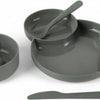 Dantoy kinderservies olijfgroen, 7dlg.