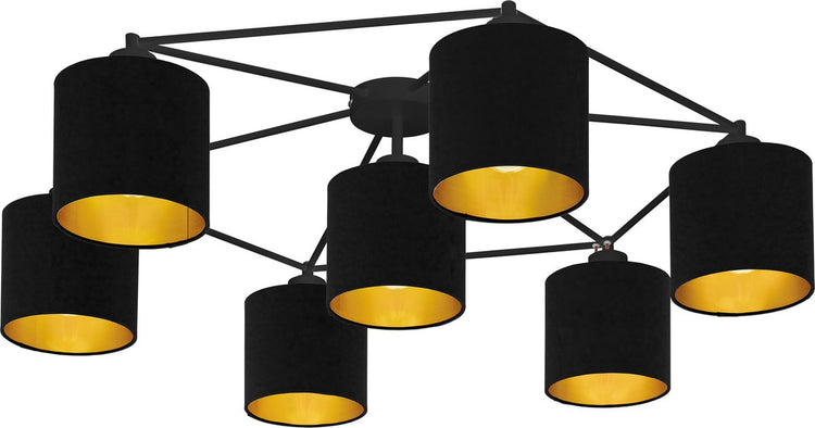 Eglo staiti plafondlamp - e27 - ø 84 cm - zwart goud