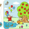 Bumba houten magnetische puzzel - 5 stukjes - met houten vislijn