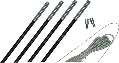Eurotrail fiber stokkenset - 9,5 mm - 450-500 cm