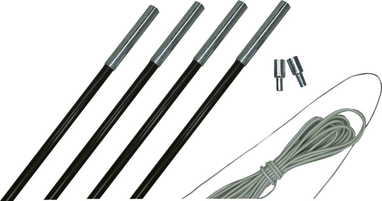 Eurotrail fiber stokkenset - 9,5 mm - 450-500 cm