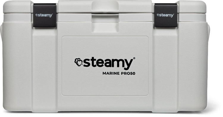 Steamy marine pro 50 - grote koelbox - extra goed geïsoleerd - 50 liter - wit