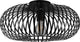 Trio johann - plafondlamp - zwart mat - excl. 1x e27 4 w - plafondbevestiging