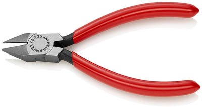 Knipex 76 81 125 zijsnijtang met spitse kop 125mm