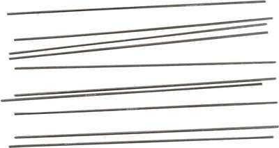 Creativ company metalen staaf - metalen staven set - kleine dunne metalen staafjes - lengte: 20 cm - dia: 2mm - 10 stuks