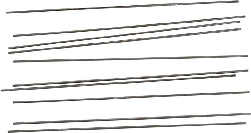 Creativ company metalen staaf - metalen staven set - kleine dunne metalen staafjes - lengte: 20 cm - dia: 2mm - 10 stuks