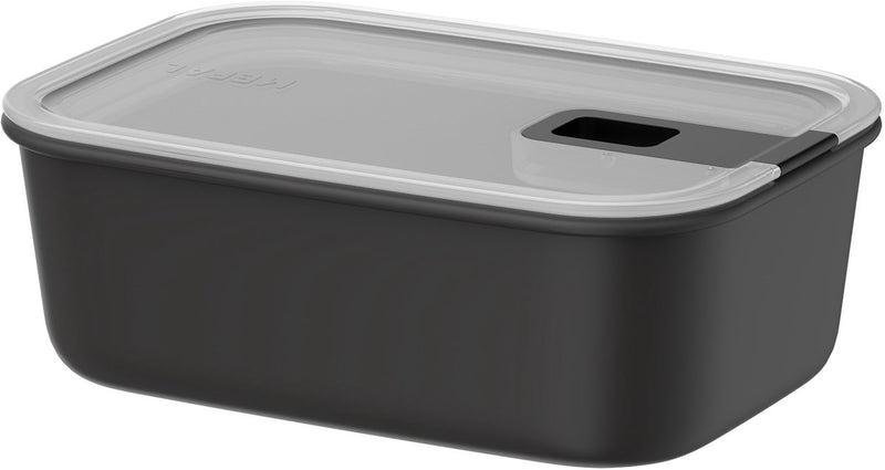 Mepal vershouddoos easyclip - 1 l - vershoudbakjes met schuifsluiting - geschikt voor magnetron. stoomoven. koelkast en vriezer - nordic black