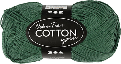 Creativ company katoengaren, donkergroen, 50gr, 170m
